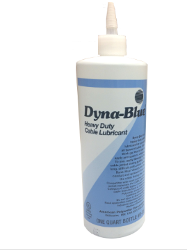 D-35 Heavy-Duty Cable Lubricant 1 qt Squeeze Bottle Light Blue Dyna-Blue