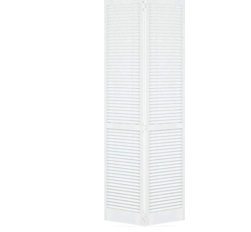 Closet Door, Bi-fold, Kimberly Bay® Traditional Louver-Louver White (80x36)