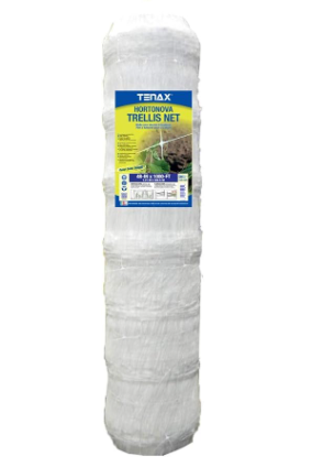 TENAX 1A150281 Hortonova Plant Trellis Net, 48" x 1,000' White