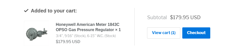 Honeywell American Meter 1843C OPSO Gas Pressure Regulator