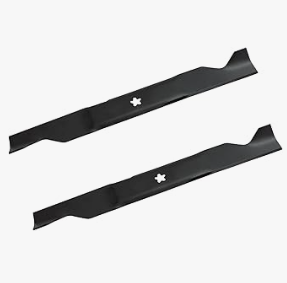 KANXAJJY 561739B 2-Blade Set for 46" Cut Craftsman, Husqvarna, Poulan Replaces 405380, 532-405380, PP21011,Black