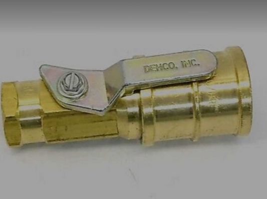 Delco MBS Propane Line Quick Disconnect Valve 1/4" FPT x QD Brass 829113