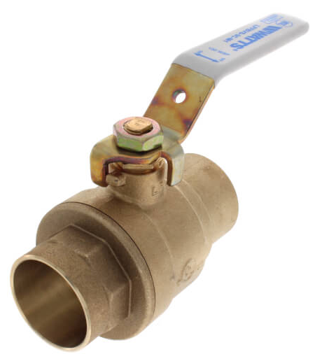 Watts LFFBVS-3C-M1, 1-1/4" Full Port Sweat Ball Valve, Lead Free