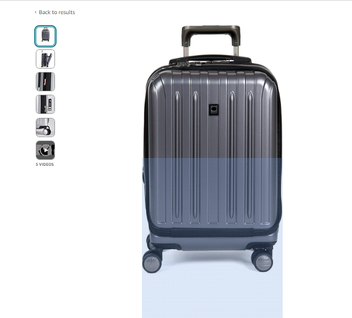 DELSEY Paris Titanium Hardside Expandable Luggage with Spinner Wheels, Graphite, Carry-On 19 In