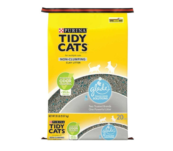 Tidy Cats Glade Clear Springs Non-Clumping Clay Cat Litter, 20 lbs