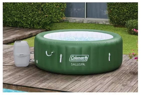 Coleman SaluSpa 6-Person Inflatable Hot Tub, Green Model # 90363E