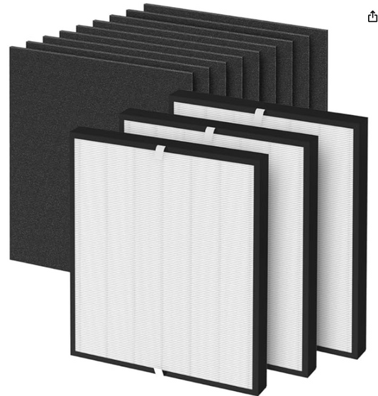 HEPA Replacement Filter 3000 2 Filter 4 Activated Carbon 8 Carbon Pre-Filters