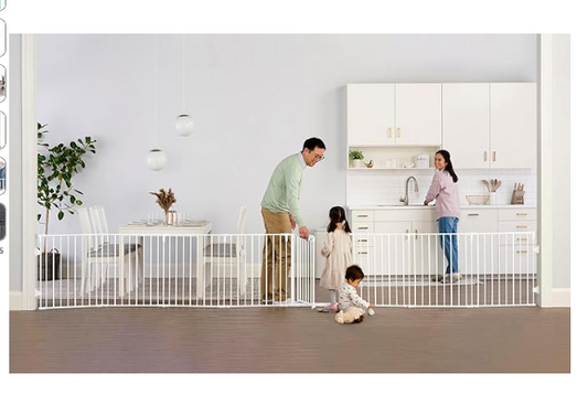 Regalo 194-Inch Super Wide Adjustable Baby Gate and Play Yard, 2-In-1, Bonus Kit ( No box )