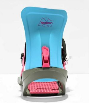 Kemper Freestyle Snow Board Snowboard Bindings Medium Large M/L Carolina Blue/Pink