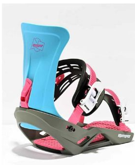 Kemper Freestyle Snow Board Snowboard Bindings Medium Large M/L Carolina Blue/Pink