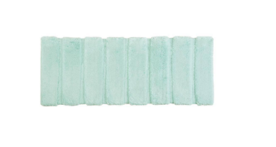 Madison Park Tufted Pearl Channel 21 in. x 34 in. Seafoam Polyester Rectangle Bath Rug