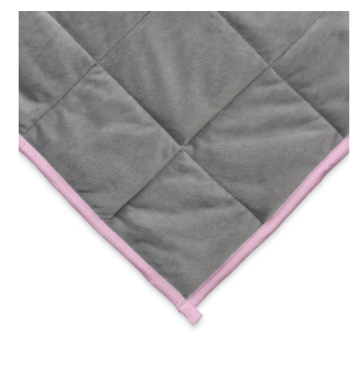 Ella Jayne Anti-Anxiety Grey/Pink Reversible Polyester 48 in. x 72 in. 15 lb. Weighted Blanket