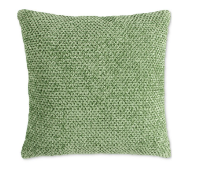 Lush Decor Braided Decorative Pillow, 18 x 18 - Green - 18 Square Decorative Pillow