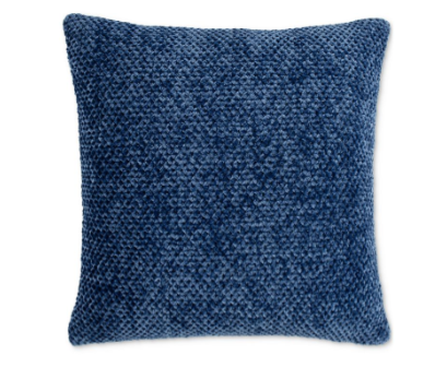 Lush Decor Braided Decorative Pillow, 18 x 18 - Blue - 18 Square Decorative Pillow