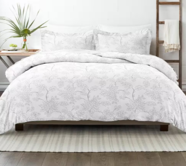 IENJOY HOME Elegant Designs Patterned Duvet Cover Set by The Home Collection, King/Cal King Bedding