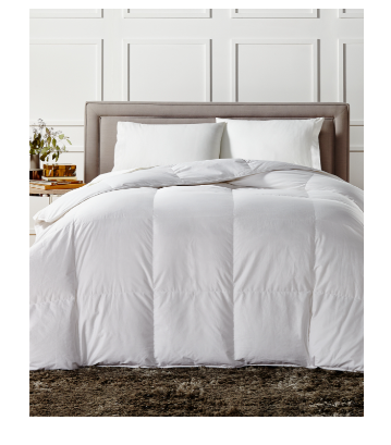 Charter Club White Down Medium Weight Comforter, King