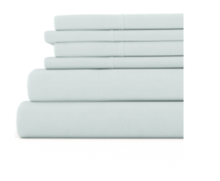 Kaycie Gray Solid Easy Care 6-Pc. Sheet Set, King Bedding