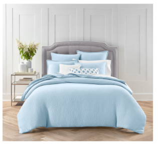 Sky Textured Matelasse Duvet Cover Set, Twin