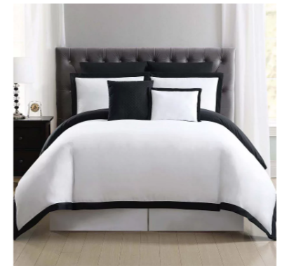 Truly Soft Everyday Hotel Border 7-Pc. Full/Queen Duvet Cover Set Bedding