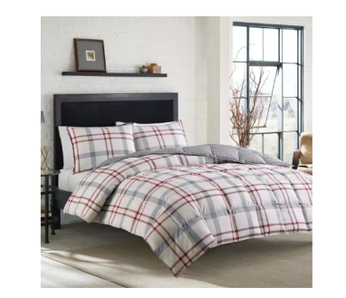 Eddie Bauer Portage Bay Duvet Cover Set Full/Queen Grey