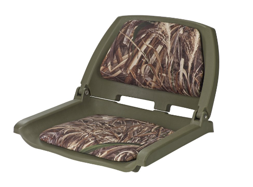 Marine Raider Realtree Max-5 Padded Fold Down Boat Seat