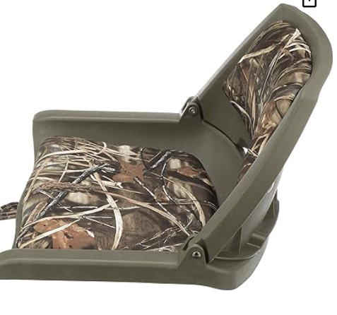 Marine Raider Realtree Max-5 Padded Fold Down Boat Seat