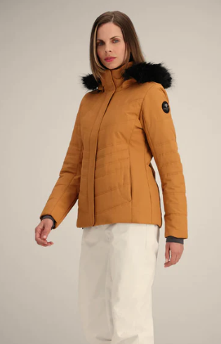 Obermeyer Tuscany II Ski Jacket (Brown Sugar) Women's Size 12