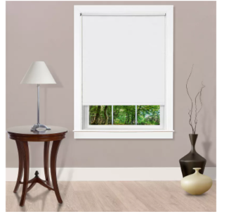 Achim Tear Down Indoor Cordless Vinyl Room Darkening Roller Window Shade  72  x 37   White