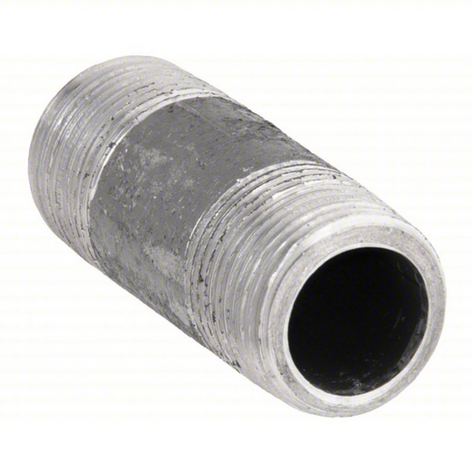 Nipple: Black Steel, 3/4 in Nominal Pipe Size, 3 in Lg, Threaded on Both Ends, Schedule 80, Welded, 25 Count