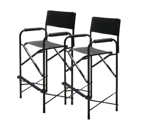 Impact Canopy 460019902 Director's Chair, Tall, Black