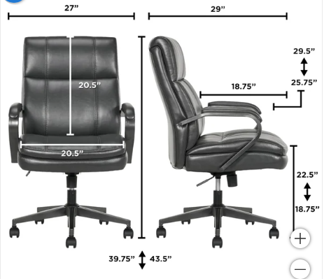 True Innovations Mid-Back Manager Chair