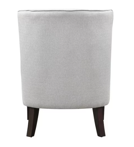 Lifestyle Solutions Marseille Light Grey Accent Chair with Tufted Cushions