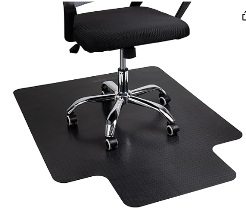 Mind Reader Office Chair Mat For Hardwood Floor, 36" x 48", Black