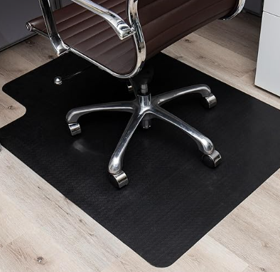 Mind Reader Office Chair Mat For Hardwood Floor, 36" x 48", Black