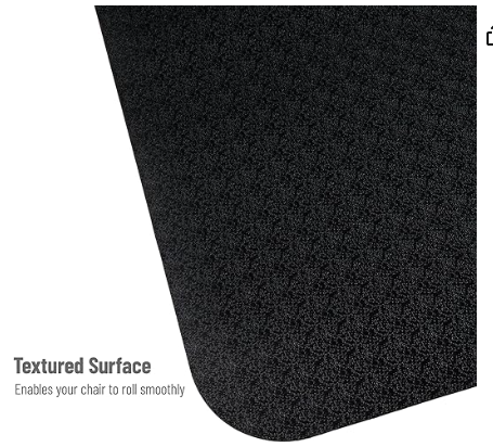 Mind Reader Office Chair Mat For Hardwood Floor, 36" x 48", Black