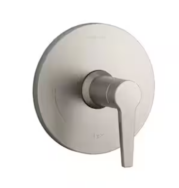 KOHLER Pitch 1-Handle Valve Trim in Vibrant Brushed Nickel (Valve Not Included) OPEN BOX