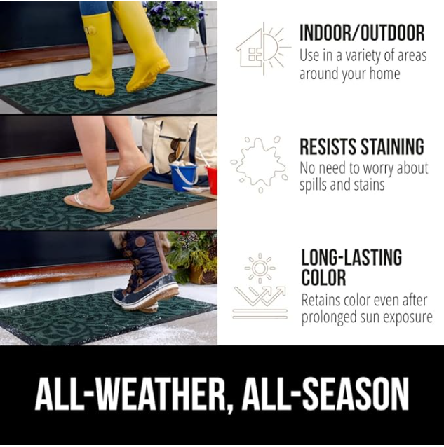 Gorilla Grip 100% Waterproof All-Season Doormat