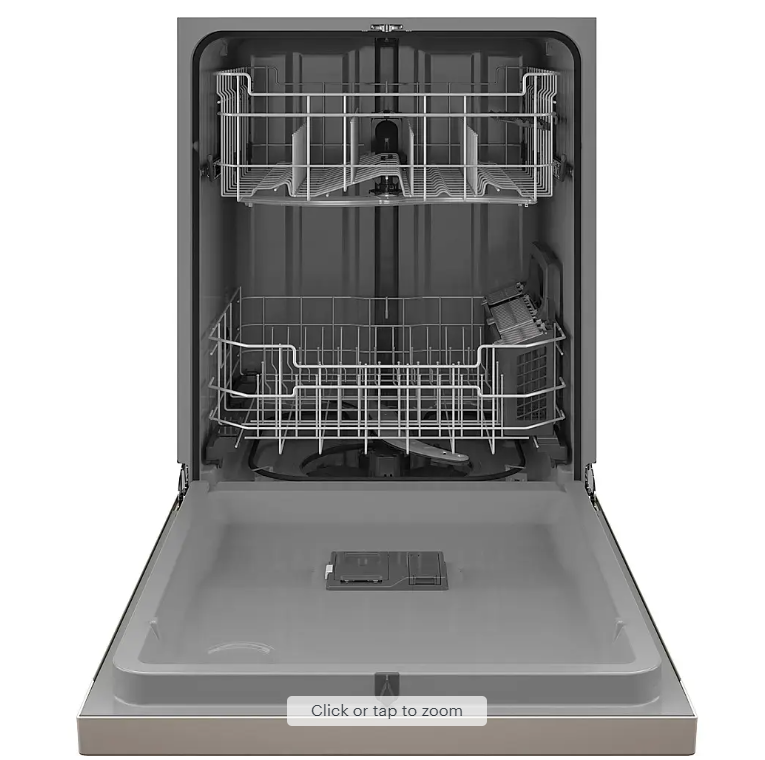 GE® ENERGY STAR® Front Control with Plastic Interior Dishwasher with Sanitize Cycle & Dry Boost GDF550PMRES