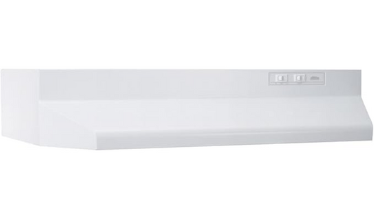 Broan-NuTone 30-inch Under-Cabinet Range Hood, White