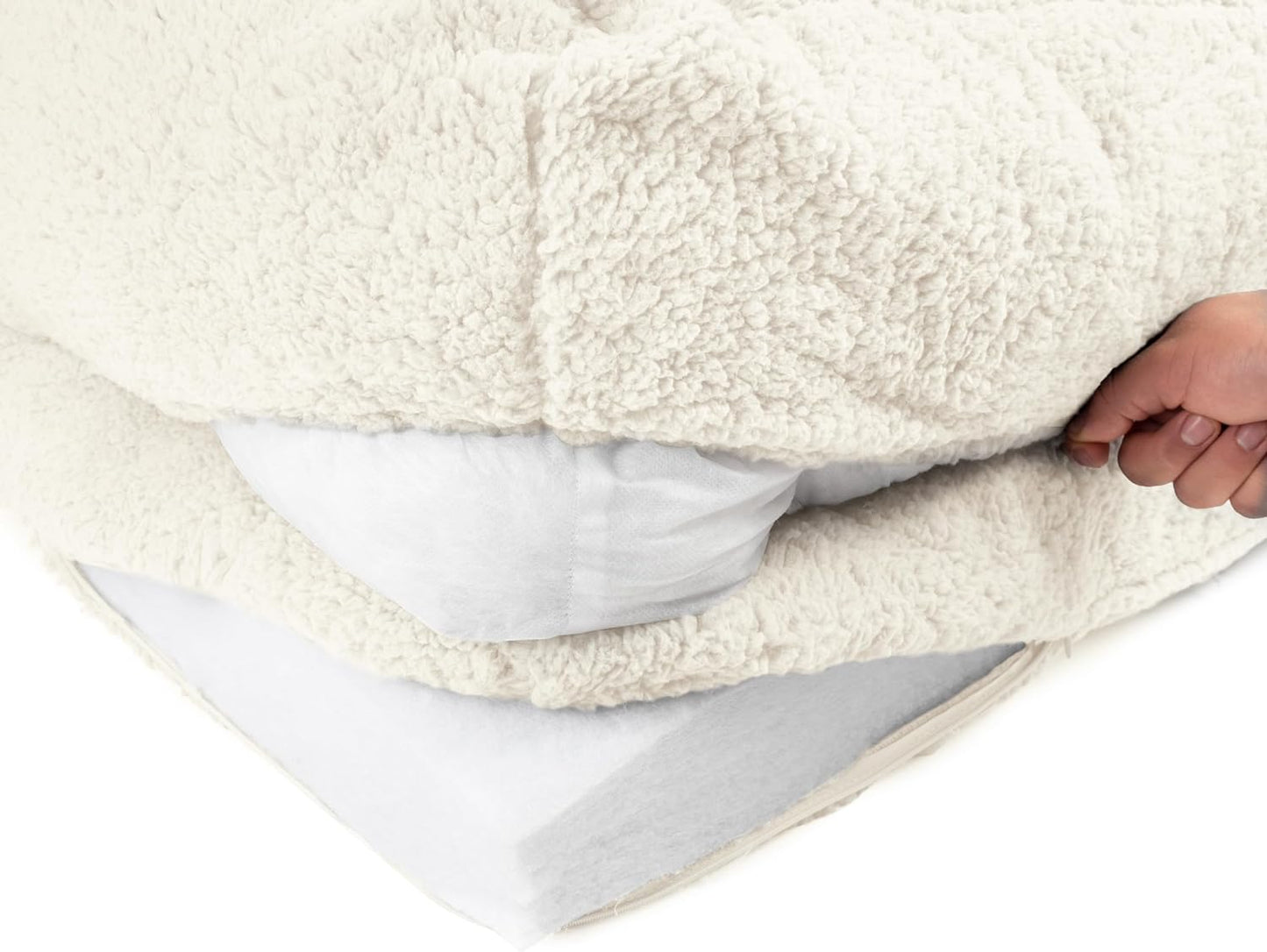 Sherry Kline XL Pet Bed, Removable Cover, Zippered, Washable , 42"x54"x12"