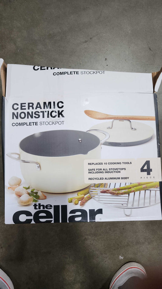 The Cellar 6-Qt. Ceramic Nonstick Complete Stock Pot