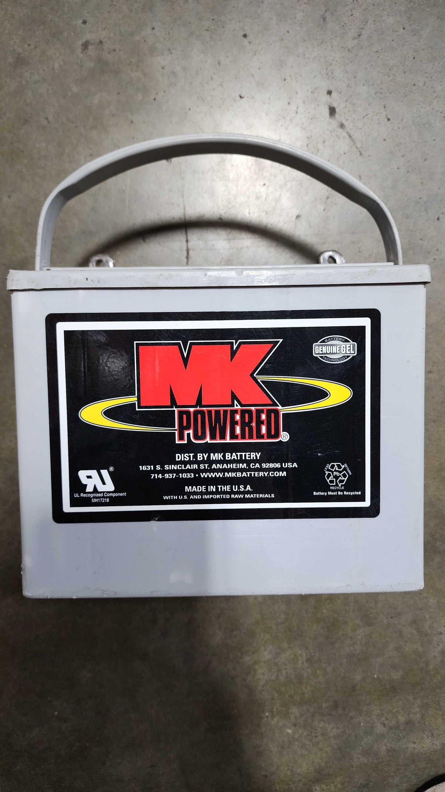 MK 8GU1H Battery 12v 32Ah GEL Sealed Rechargeable