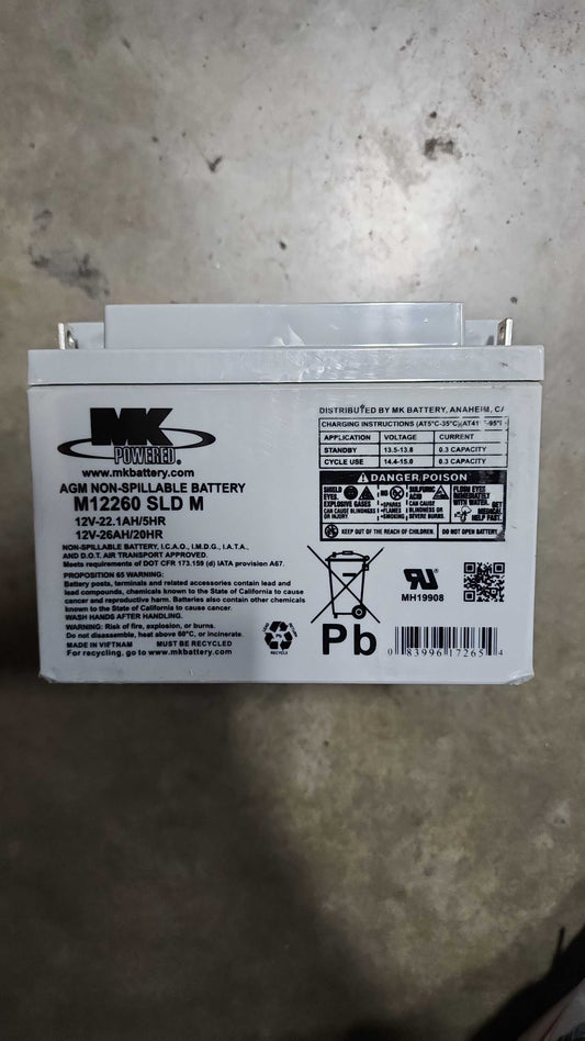 M12260 SLD M | Batería MK Powered | AGM | 12V | 26Ah