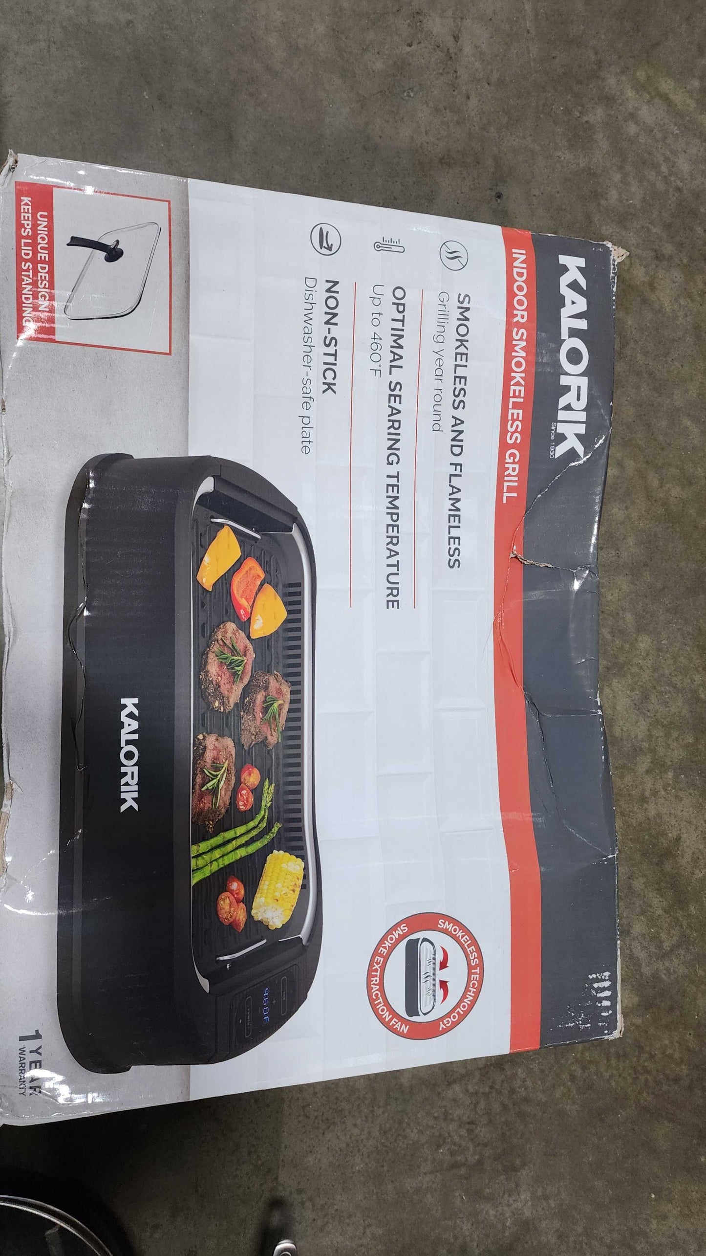 Kalorik® Electric Indoor Smokeless Grill, Black