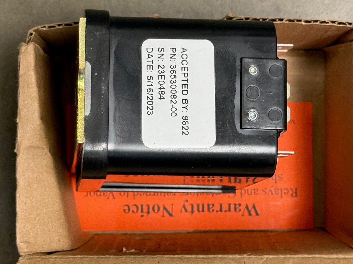 Vapor Bus Electro Motive 36530082 Electrical Reverse Current Relay 8357415 NEW