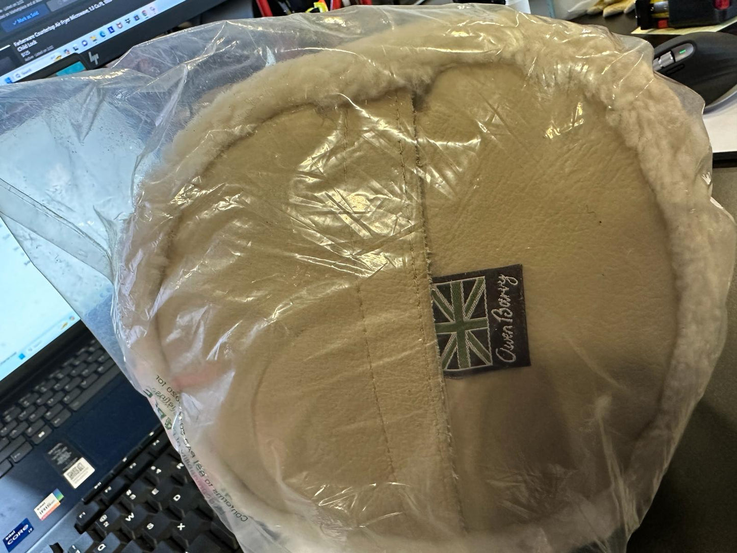 Sheepskin/ Leather Owen Barry Paper Weight