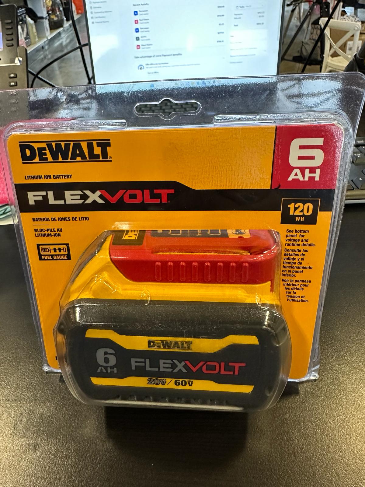 Dewalt FLEXVOLT 20V/60V MAX Lithium-Ion 6.0Ah Battery Pack