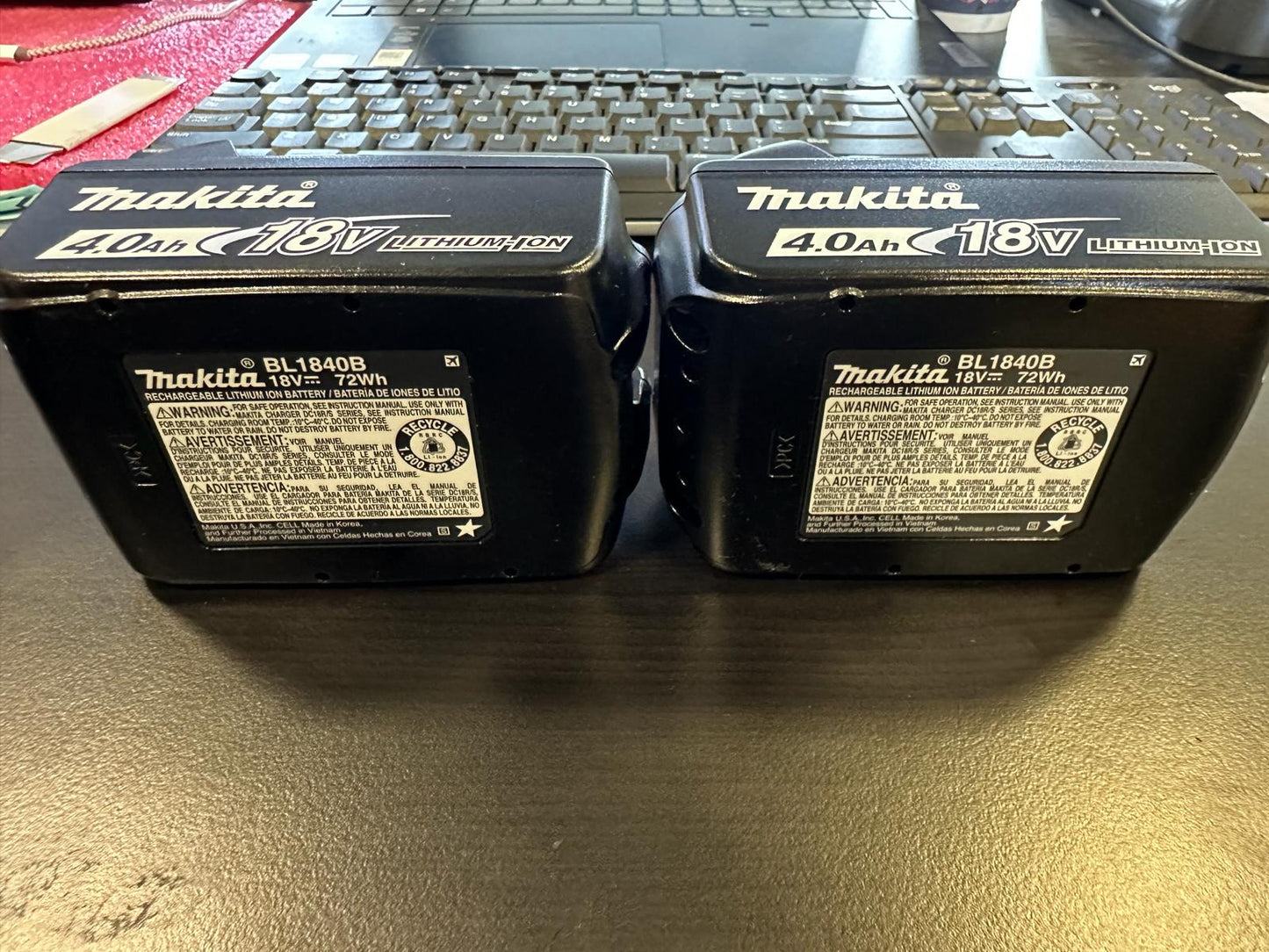MAKITA BL1840 (2-Pack) 18V LXT Lithium-Ion Battery Pack
