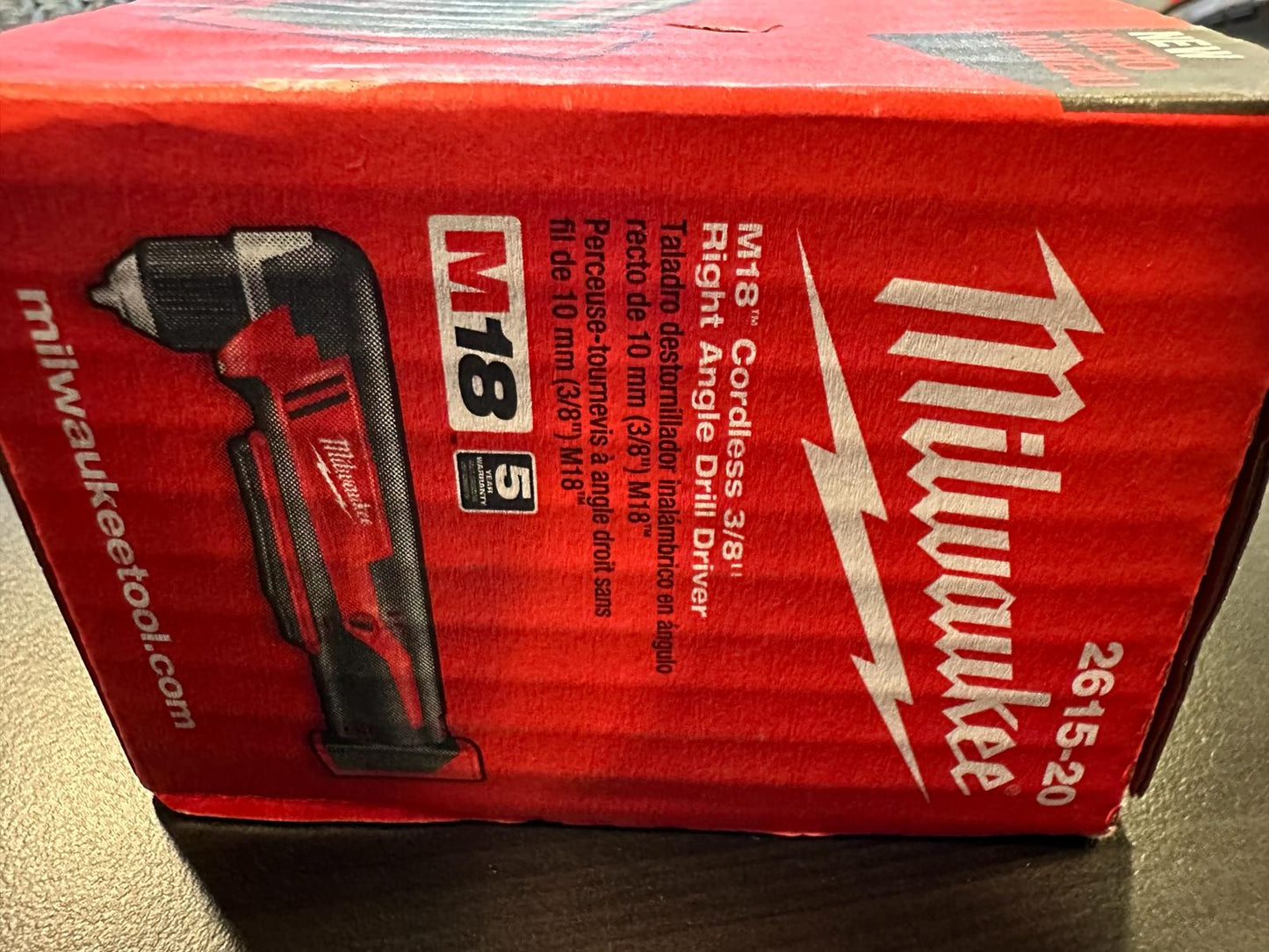 Milwaukee M18 18-Volt Lithium-Ion 3/8 In. Cordless Angle Drill (Bare Tool)