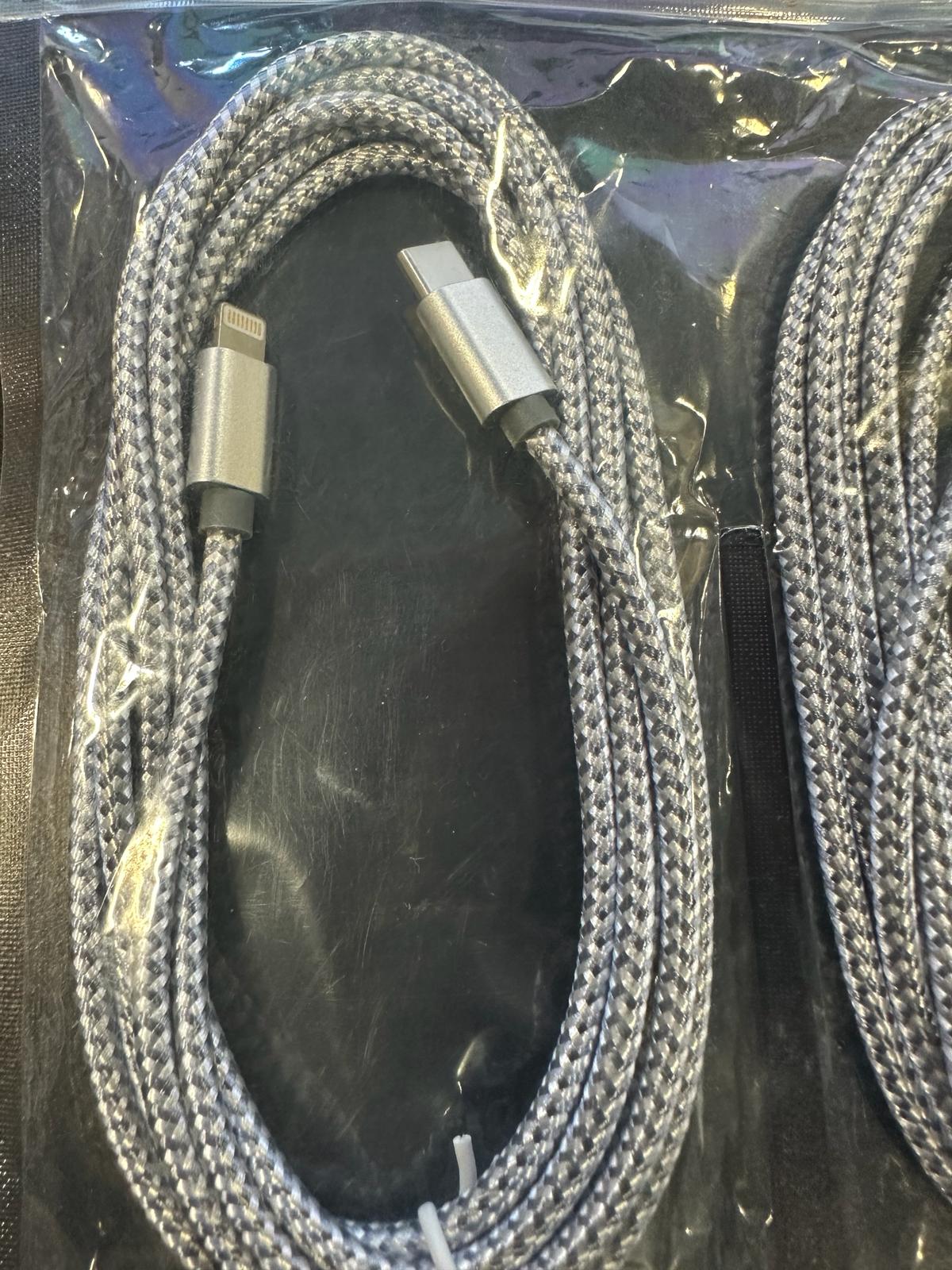 USB C to Lightning Cable 3Pack 6 FT Apple MFi Certified iPhone Fast Charger Type c to Lightning Cable Nylon Braided